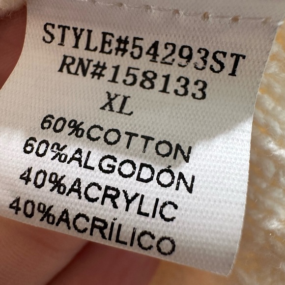 New Women’s Pink Clover Gabriel Mock Neck Cable Knit Sweater beige Size XL - Picture 9 of 10